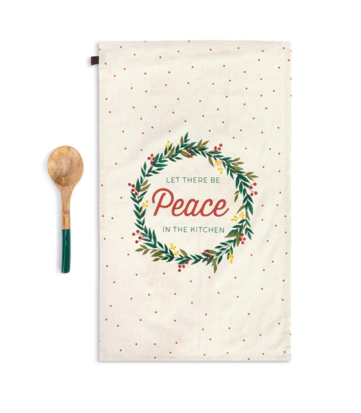 Let There Be Peace Kitchen Towel & Utensil Set