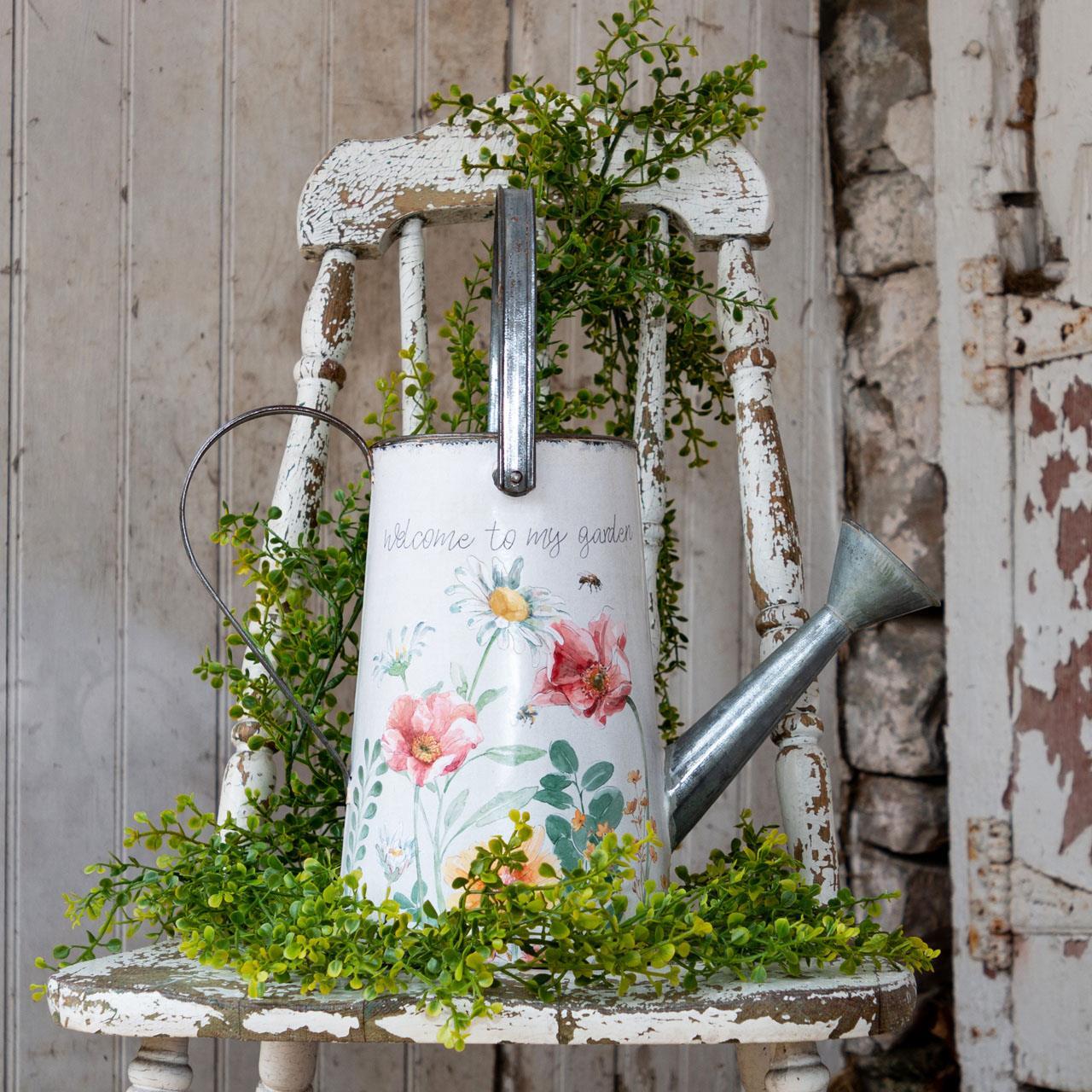 Welcome To My Garden Decorative Watering Can
