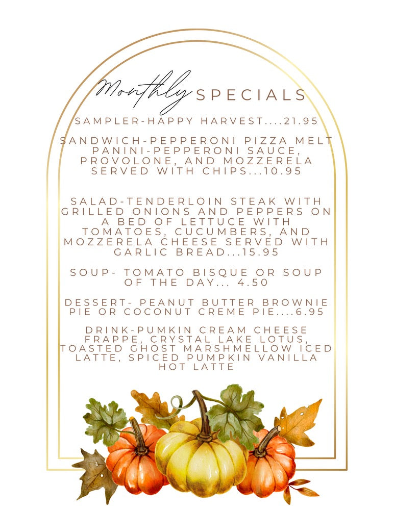 Fall Tea Menu Tea Room Menu β The Strawberry Tree