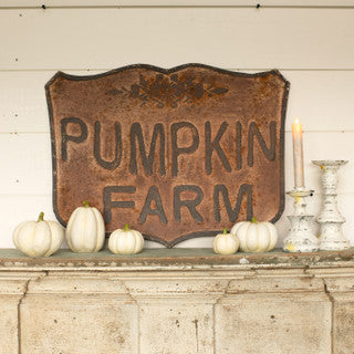 Pumpkin Harvest Crest Sign